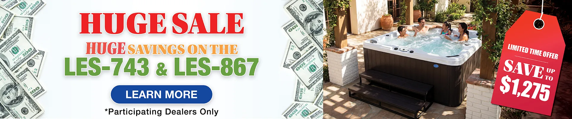 Calspas hot tub being used in a family setting - West New York